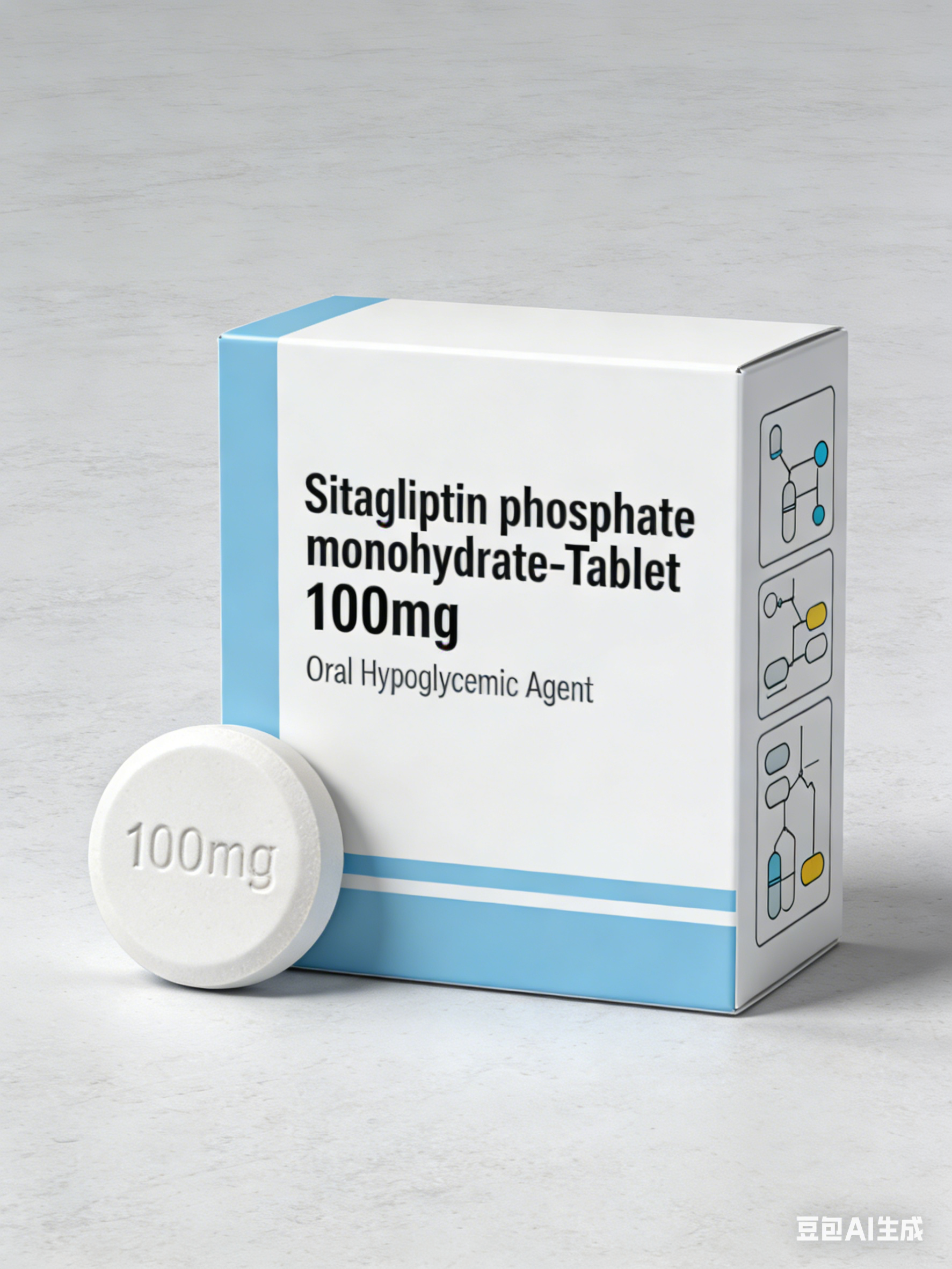 Sitagliptin phosphate monohydrate-Tablet 100mg